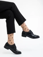 Pantofi casual dama negri din piele naturala Adiel
