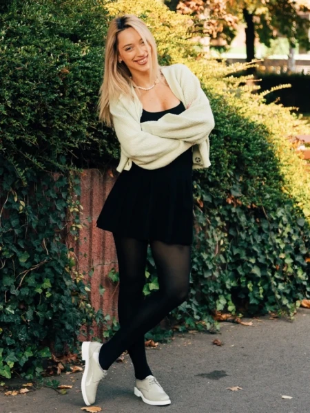 Pantofi casual dama bej din piele naturala lacuita Estebana