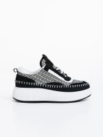 Pantofi sport dama negri din material textil Maelle