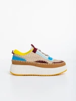 Pantofi sport dama camel din material textil Josalyn