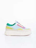 Pantofi sport dama albastri din material textil Josalyn