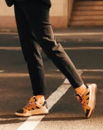 Pantofi sport dama khaki din piele ecologica Ardala