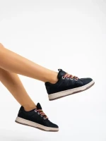Pantofi sport dama negri din piele ecologica Ardala