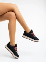 Pantofi sport dama negri din piele ecologica Ardala