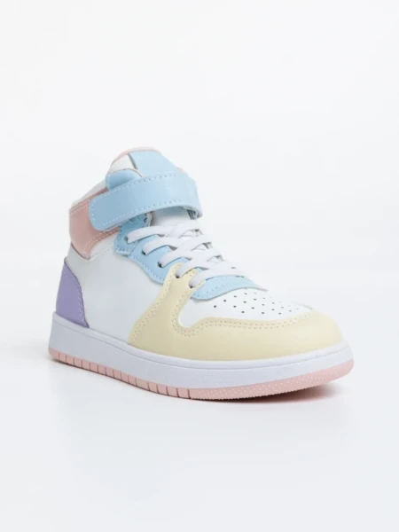 Pantofi sport copii roz din piele ecologica Yoda