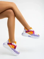 Pantofi sport dama mov din piele ecologica Kamea