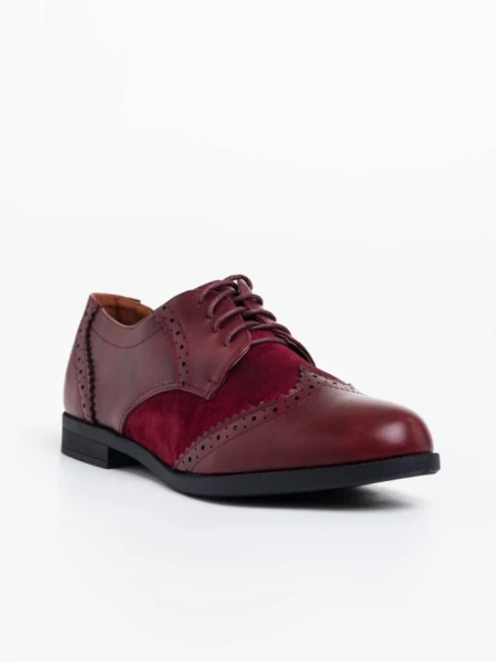 Pantofi dama grena din piele eologica Briar