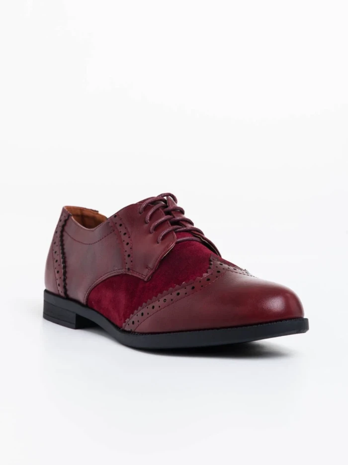 Pantofi dama grena din piele eologica Briar