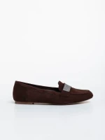 Mocasini dama maro din material textil Ibbie