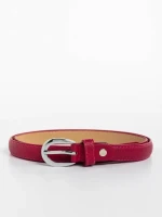 Curea dama fucsia din piele ecologica Belina