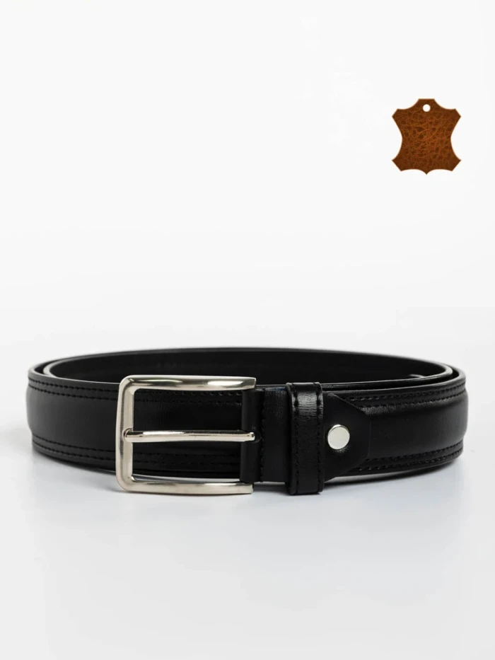 Curea barbati neagra din piele naturala Benson