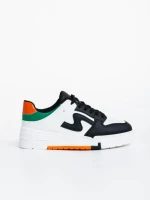 Pantofi sport dama negri din piele ecologica Ralanda