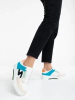 Pantofi sport dama bej din piele ecologica Ralanda