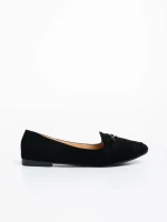 Mocasini dama negri din material textil Ritanya
