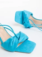 Sandale dama albastre deschis din material textil Shadia