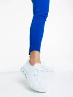 Pantofi sport dama albi din material textil Romeesa
