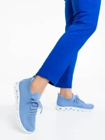 Pantofi sport dama albastri din material textil Romeesa