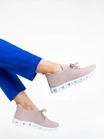 Pantofi sport dama roz din material textil Romeesa
