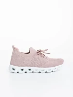 Pantofi sport dama roz din material textil Romeesa