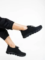 Pantofi sport dama negri din material textil Romeesa