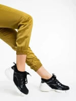 Pantofi sport dama negri material textil Sonia