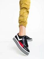 Pantofi sport dama negri din piele ecologica Gratiela