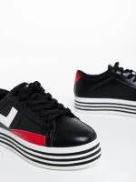 Pantofi sport dama negri din piele ecologica Gratiela