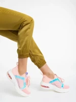 Pantofi sport dama roz din material textil Doina