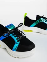 Pantofi sport dama negri din material textil Doina