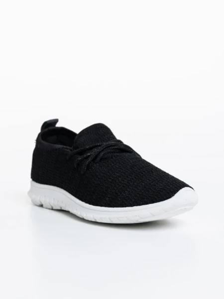 Pantofi sport copii negri din material textil Winda