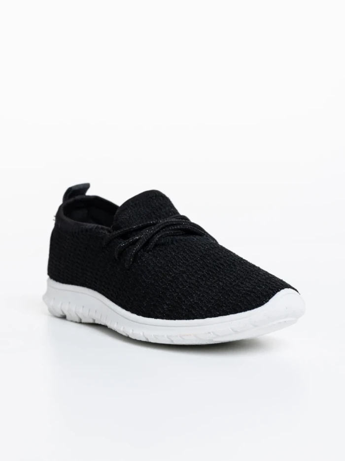 Pantofi sport copii negri din material textil Winda