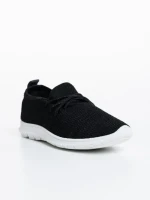 Pantofi sport copii negri din material textil Winda