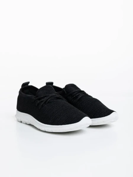 Pantofi sport copii negri din material textil Winda