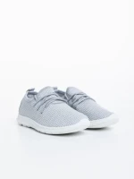 Pantofi sport copii argintii din material textil Winda