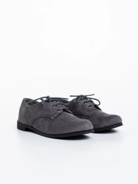 Pantofi copii gri din material textil Arguda