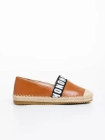 Espadrile dama camel din piele ecologica Rodica