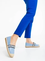 Espadrile dama albastre din piele ecologica Rodica