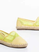 Espadrile copii verde din piele ecologica si material textil Guapissima