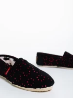 Espadrile copii negre din material textil Chloe