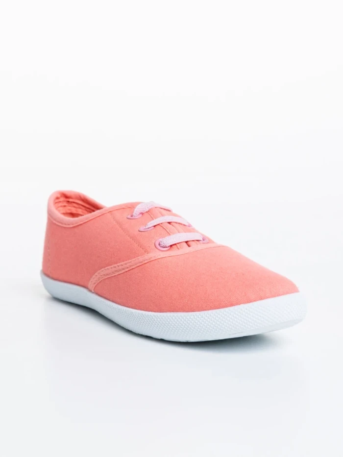 Tenisi copii roz din material textil Milis