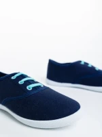 Tenisi copii albastri din material textil Milis