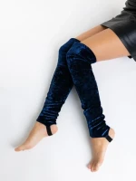 Jambiere dama albastre din material textil Clodete