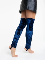 Jambiere dama albastre din material textil Clodete