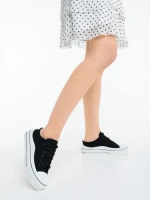 Tenisi dama negri din material textil Eleanor