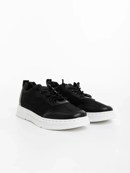 Pantofi sport barbati negri din material textil Benicio