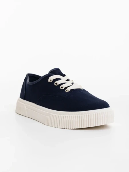 Pantofi sport barbati albastri inchis din material textil Macario