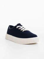 Pantofi sport barbati albastri inchis din material textil Macario