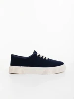 Pantofi sport barbati albastri inchis din material textil Macario