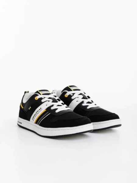 Pantofi sport barbati negri din material textil Derren