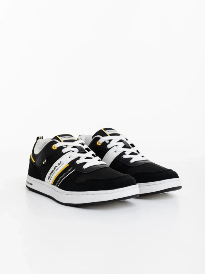 Pantofi sport barbati negri din material textil Derren